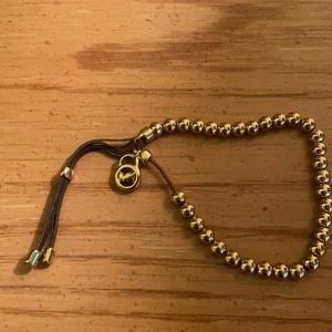 Michael Kors gold beaded bracelet